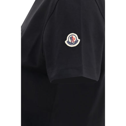 Moncler Tricou Negru din Bumbac