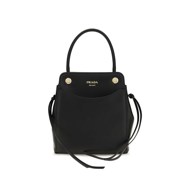Prada Black Calf Leather Shoulder Bag Carry