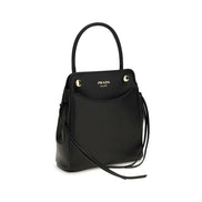 Prada Black Calf Leather Shoulder Bag Carry