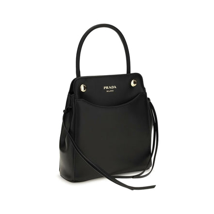 Prada Black Calf Leather Shoulder Bag Carry