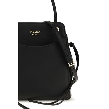 Prada Black Calf Leather Shoulder Bag Carry
