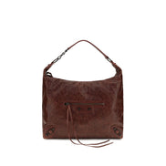 Balenciaga Bordeaux Lambskin Shoulder Bag Hobo