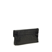 Balenciaga Black Lambskin Clutch Bag