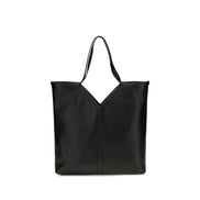 Saint Laurent Black Calf Leather Tote Bag