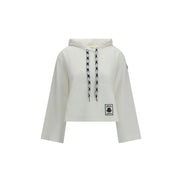 Hanorac Moncler alb din bumbac