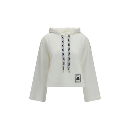 Hanorac Moncler alb din bumbac