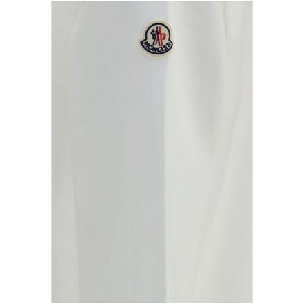 Hanorac Moncler alb din bumbac