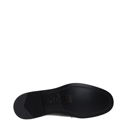 Mocasini slip-on Jimmy Choo negri din piele
