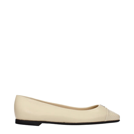 Balerini Jimmy Choo bej din piele