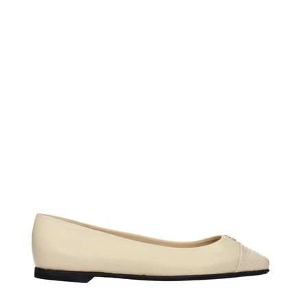 Balerini Jimmy Choo bej din piele