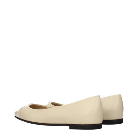 Balerini Jimmy Choo bej din piele