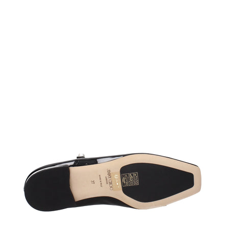 Balerini Jimmy Choo negri din piele lăcuită