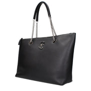 Geantă de umăr Jimmy Choo neagră din piele Alya Large