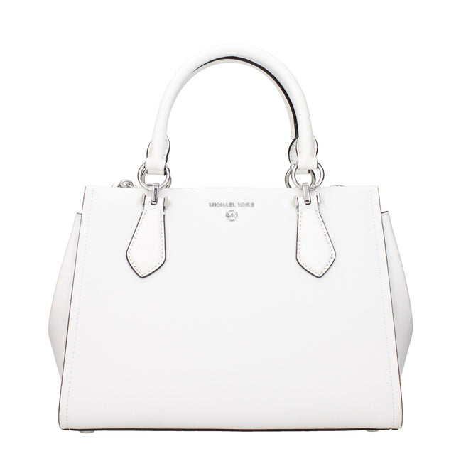 Geantă de mână Michael Kors albă din piele