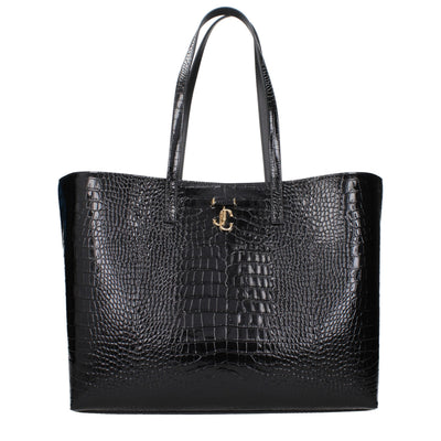 Geantă pe umăr Jimmy Choo neagră din piele