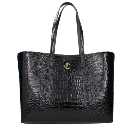 Geantă pe umăr Jimmy Choo neagră din piele