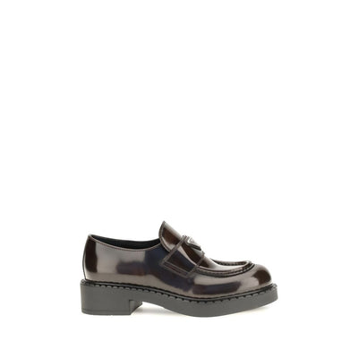 Prada Mocasini Maro din Piele de Vițel