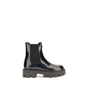 Ghete Chelsea Prada negre din piele
