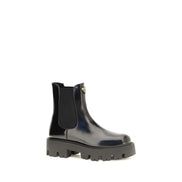 Ghete Chelsea Prada negre din piele