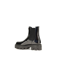 Ghete Chelsea Prada negre din piele