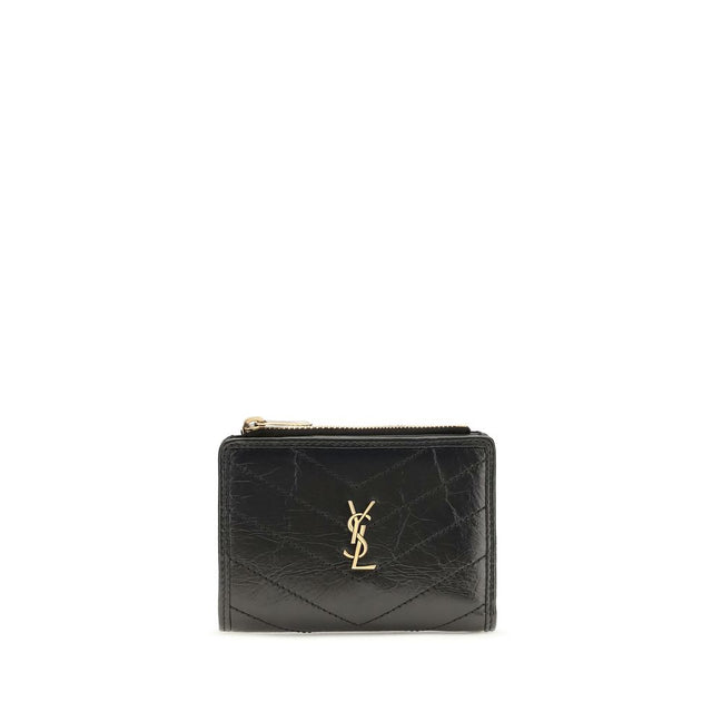 Portofel Saint Laurent negru din piele