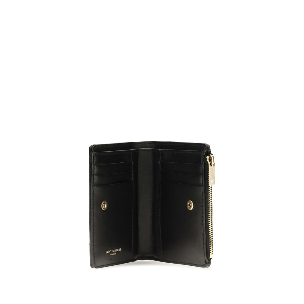 Portofel Saint Laurent negru din piele