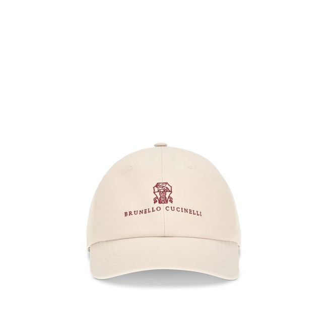 Șapcă Brunello Cucinelli bej din bumbac
