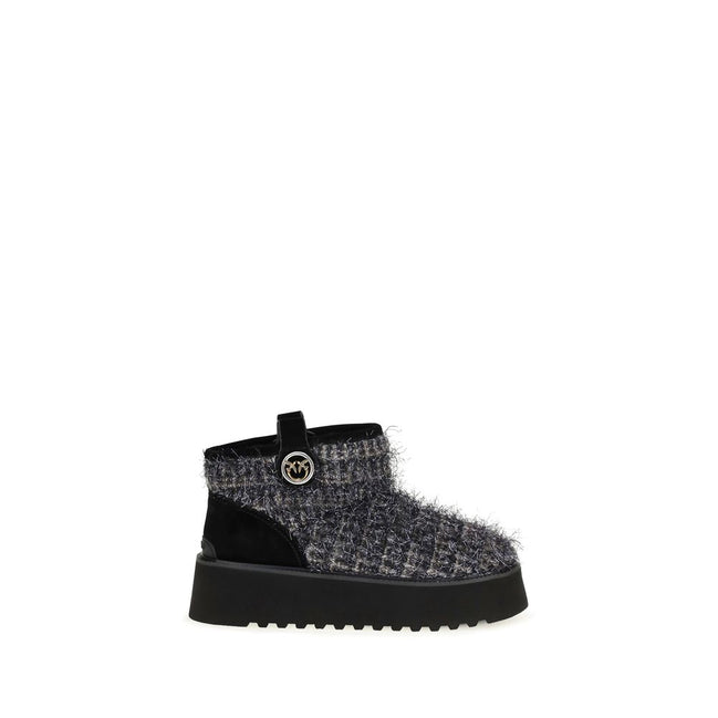 PINKO Ghete Negre din Material Textil