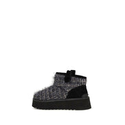 PINKO Ghete Negre din Material Textil