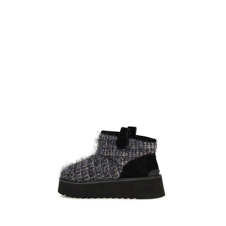 PINKO Ghete Negre din Material Textil