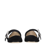 Jimmy Choo Black Leather Ballet Flats