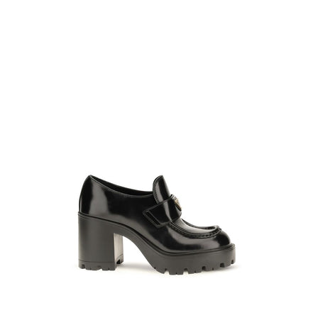 Prada Loafers Platform Negri din Piele