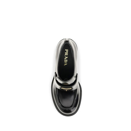Prada Loafers Platform Negri din Piele