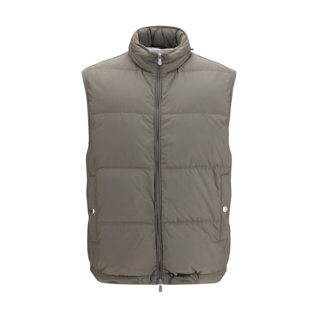 Brunello Cucinelli Vestă Gri din Poliester