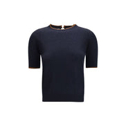 Max Mara Tricou Albastru din Mătase
