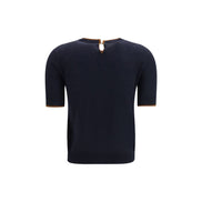 Max Mara Tricou Albastru din Mătase