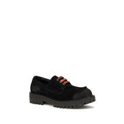 Prada Mocasini Negri din Piele Întoarsă