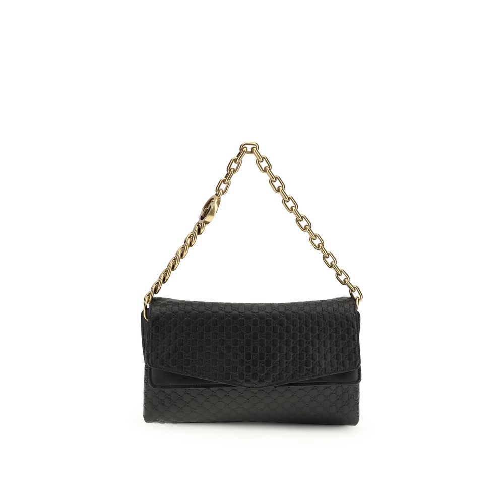 Gucci Black Calf Leather Shoulder Bag