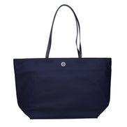 Geantă pe umăr Tory Burch albastră din material textil