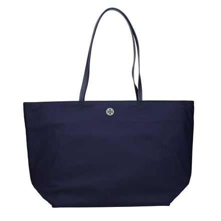 Geantă pe umăr Tory Burch albastră din material textil