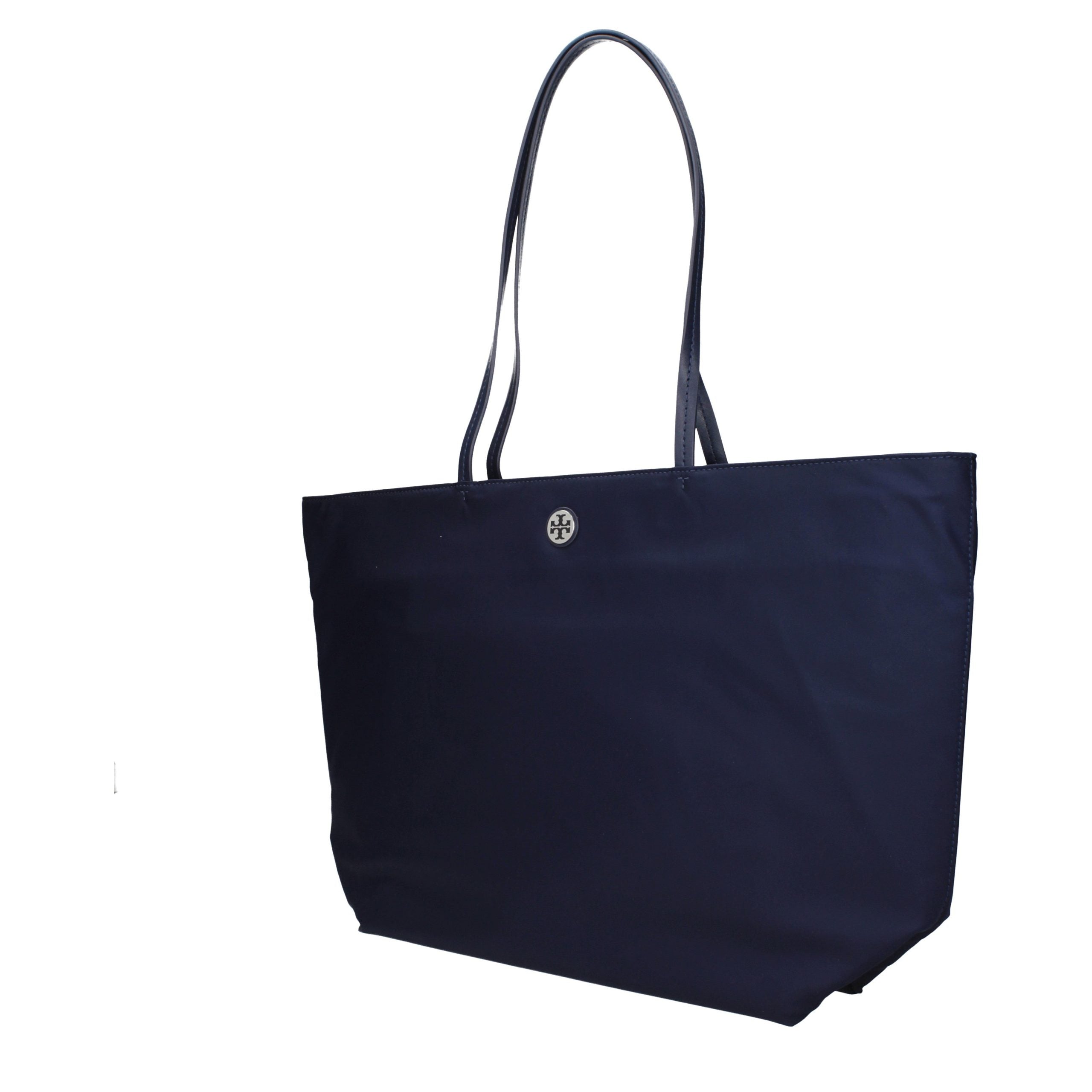 Geantă pe umăr Tory Burch albastră din material textil