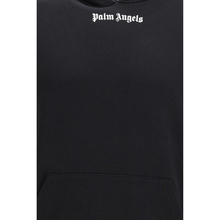 Hanorac Palm Angels negru din bumbac cu glugă
