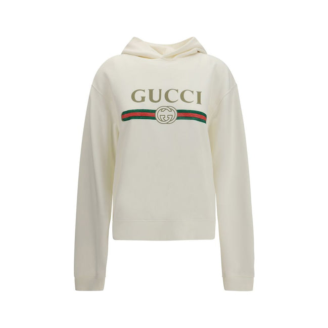 Gucci White Cotton Sweatshirt