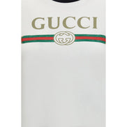 Tricou Gucci alb din bumbac