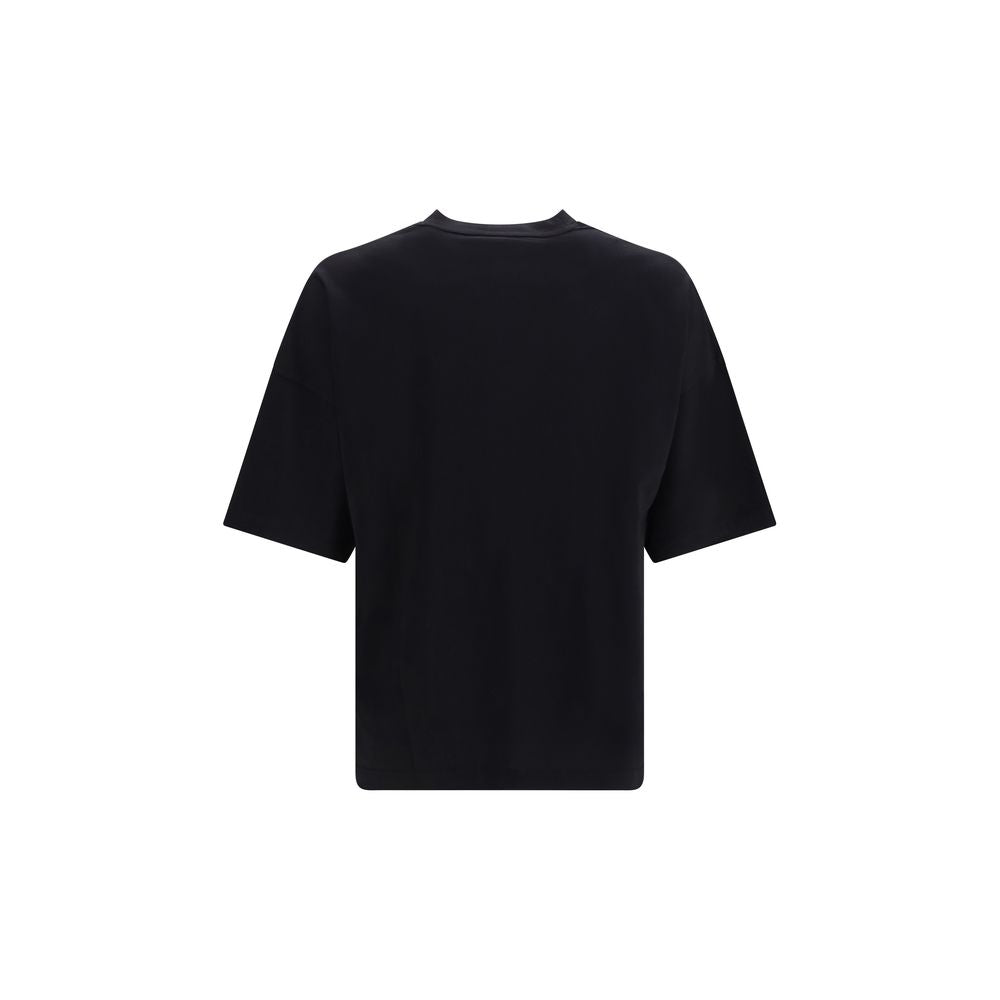Tricou Palm Angels negru din bumbac cu logo box