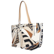 Tory Burch Geantă Crossbody Bej din Material Textil