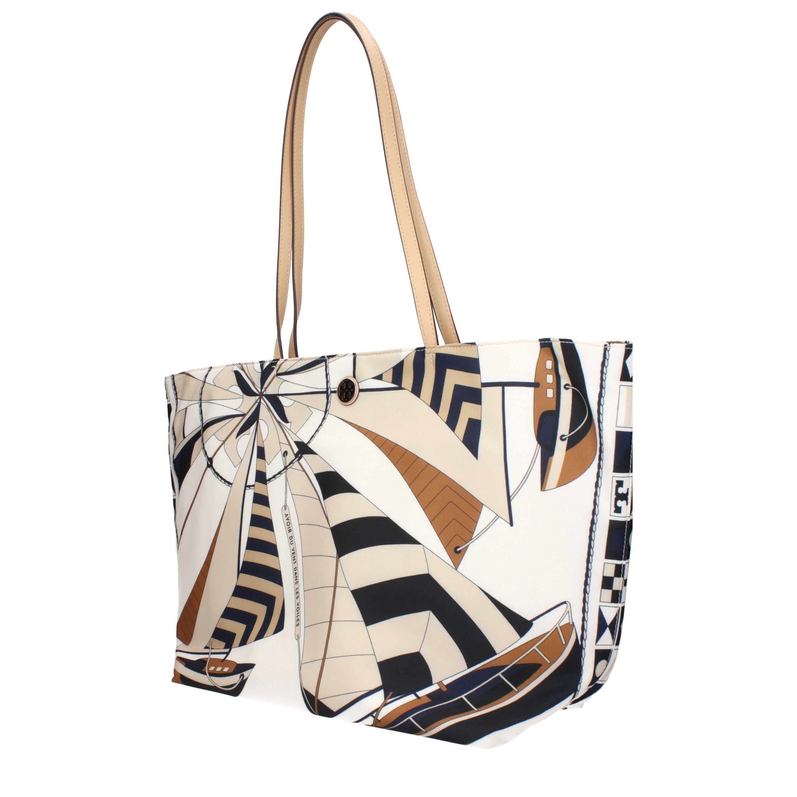 Tory Burch Geantă Crossbody Bej din Material Textil