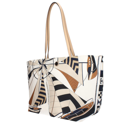 Tory Burch Geantă Crossbody Bej din Material Textil