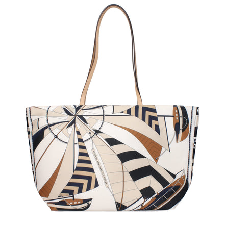 Tory Burch Geantă Crossbody Bej din Material Textil