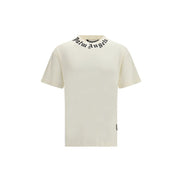 Palm Angels Tricou Bej din Bumbac